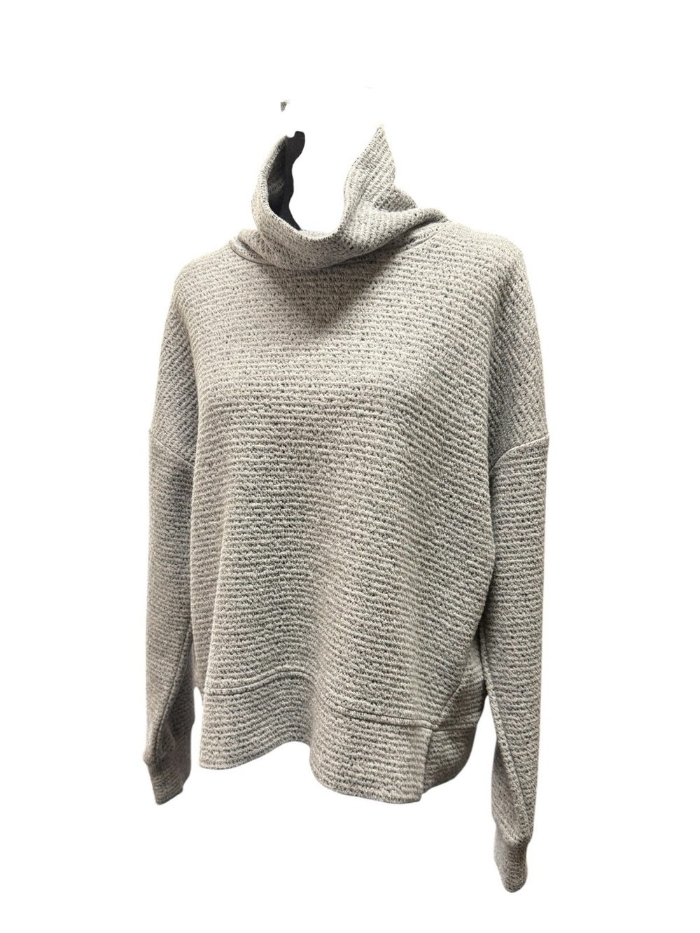 CALIA Women's Gray Cozy Funnel Neck Sweater Size Large
